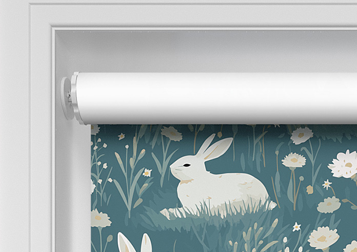 Bunny Meadows, Teal - Twist&Fit Roller Blind - Image 9